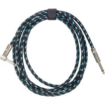 Příslušenství ke zvukové technice Amumu Woven Instrument Cable Blue Angled 3 m + prodloužená záruka 3 roky