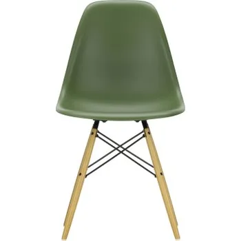 Jídelní židle Eames Plastic Chair DSW javor lesní zelená bílé na tvrdou podlahu