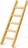 Dřevěný jednostranný opěrný žebřík Sadař 307011, 6 příček