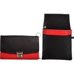 Kožená kasírka s pouzdrem 552-785 black/red, Neus