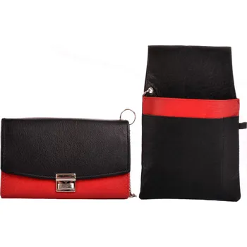 Peněženka Kožená kasírka s pouzdrem 552-785 black/red, Neus