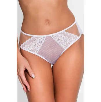 Dámské oblečení KALHOTKY TEČKY 19187 BÍLÁ bílá S