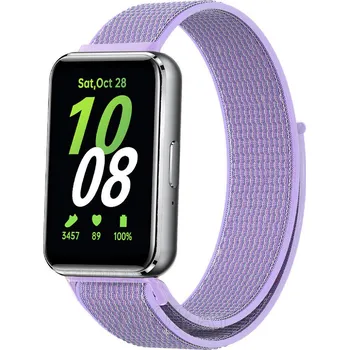 Příslušenství k chytrým hodinkám eses Nylonový řemínek pro Samsung Galaxy Fit 3 - Fialový