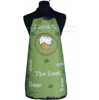 Kuchyňská zástěra Zástěra pivo zelená - 62 x 80 cm