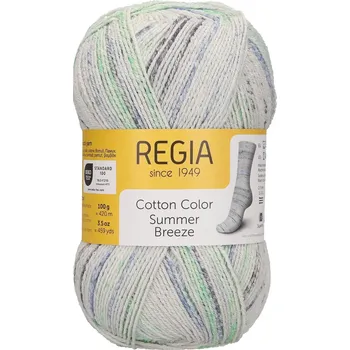 Příze Regia 4-Ply Cotton Color 2478 Sandy Walks (Ponožková příze bavlněná Regia 4-Ply 2478 Sandy Walks Cotton Color )