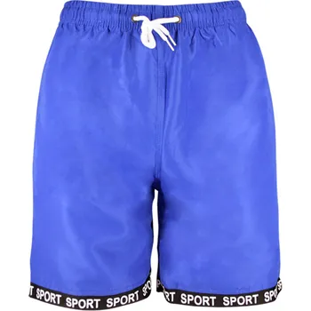 Pánské plavky FANNIFEN Pánské koupací šortky FAN-16558 Barva: Modrá, Velikost: M