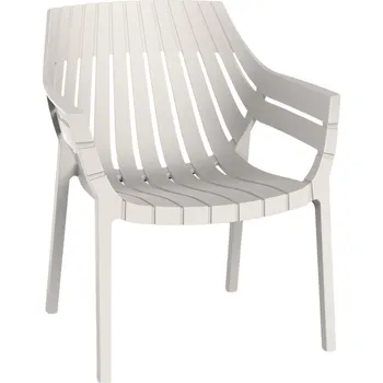 VONDOM Béžové plastové zahradní lounge křeslo SPRITZ