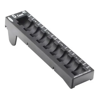 Příruční pokladna Rottner 5 Cent přihrádka na euromince černá Rottner T04611