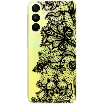 Pouzdro na mobilní telefon Odolné silikonové pouzdro iSaprio - Black Lace - Samsung Galaxy A15 / A15 5G