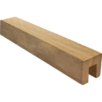 Zábradlí Hahn Steel Hranaté madlo 40 x 40 x 2500 mm, dub natural