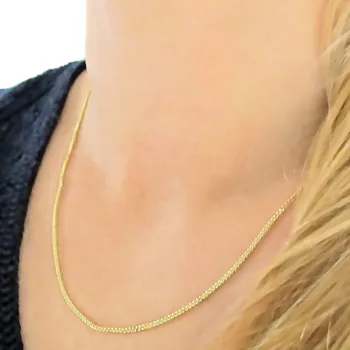 Řetízek Zlatý řetízek skládaný 1,2mm 2,65g 50cm Zlato 14k(585/1000)