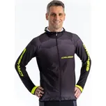Mikina CRUSSIS pánská černá/žlutá XL