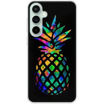 Pouzdro na mobilní telefon Odolné silikonové pouzdro iSaprio - Rainbow Pineapple - Samsung Galaxy S23 FE