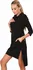 Dámské šaty Fasardi Sportovní šaty s kapucí černé