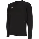 pánská mikina UMBRO - BLACK/WHITE - M (Umbro Pro Fleece Sweatshirt Mens)