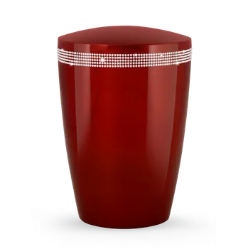 Smuteční dekorace Ekologická urna Karat - Červená