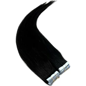 Příčesek Vlasy pro metodu Invisible Tape / TapeX / Tape Hair / Tape IN 50cm - černé