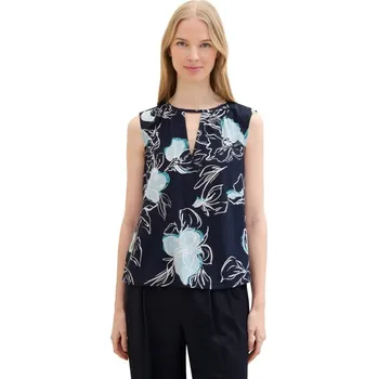 Dámská halenka TOM TAILOR DÁMSKÁ BLŮZA BEZ RUKÁVŮ - KVĚTY 36