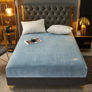 Prostěradlo Plyšové prostěradlo Nordic: teplé, měkké a elastické - 4,Povlak na polštář 48x74cmx2