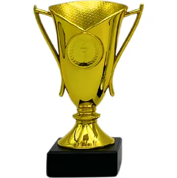 Sportovní pohár Ekonom NJE0049A Výška poháru: 13 cm, Průměr kalichu: 6 cm, Barva: Zlatá