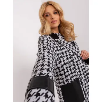 Dámská cargo bunda Kontrastní bunda pro ženy FPrice - Bílá a černá elegance, L/XL i523_2016103494583