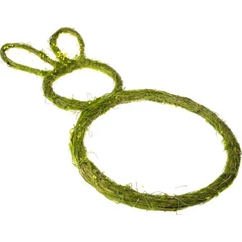 Věnec Zajíc obrys mech - 47 cm