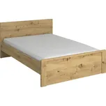 MOB Manželská postel 140 Tempo Kondela DORIS (dub artisan)