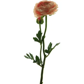 umělá květina Umělá květina, Pryskyřník - ranonculus (spray) s pupenem růžovýý V46 cm