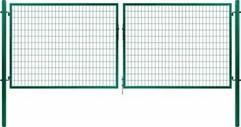 brána PILECKÝ Solid ZN+PVC 360,5 x 145 cm zelená