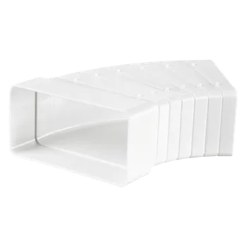 Ventilační potrubí Oblouky VentilaPlast Průměr [mm]: Ø 55x110, Stupně: 0-45°, Zahnutí: Horizontální z plastu
