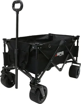 Zahradní vozík SEFIS Smart 2 přepravní skládací vozík 112 l černý
