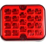 Mlhové světlo LED, čtvercové, červené, 12V (TT.12009)