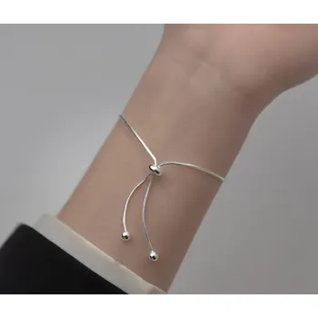 Náramek For Silver Jednoduchý náramek s hadím řetízkem - Stříbro 925