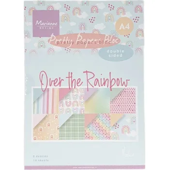 Umělecký papír Marianne Design Sada oboustranných papírů A4 Over the rainbow