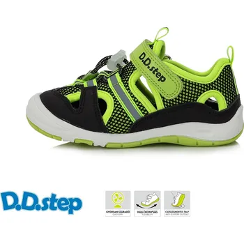 Dětská treková obuv D.D.step chlapecké sandály G065-41453BM Barva: zelená, Velikost: 27