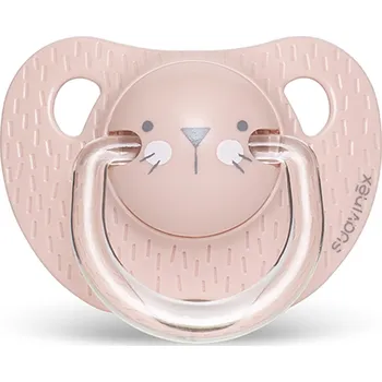 dudlíky Suavinex Premium Dudlík anatomický HYGGE 0-6 m Vousky růžové