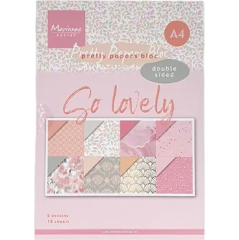 Umělecký papír Marianne Design Sada oboustranných papírů A4 So lovely