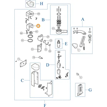 Pohon brány Nice BMG1698MHR07.45673 kovové tělo WALKY