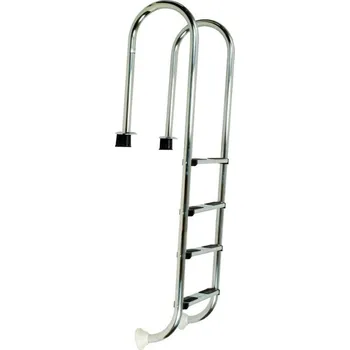 Bazénové schůdky Žebřík nerez Muro (Slim) s pouzdrem 4 stupňový, AISI 304