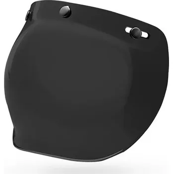 Helma na motorku Plexi bell na custom 500 3-snap bubble dark smoke