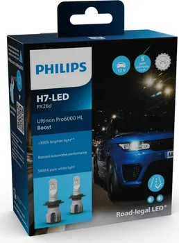 Autožárovka Philips Ultinon Pro6000 HL Boost 11972U60BX2 H7 12V 15W 2 ks