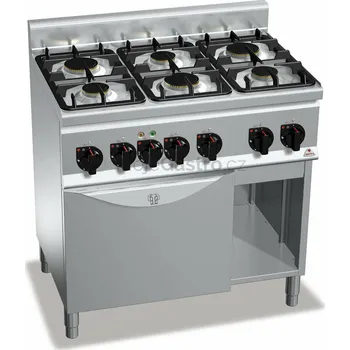 Sporák Plynový sporák Bertos G6F6PW+FE1 (31,5 kW)