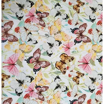 BYTEMA Bavlněný satén MOTÝLCI digital šíře 280 cm