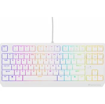 Klávesnice Genesis herní klávesnice THOR 230/TKL/RGB/Outemu Brown/Drátová USB/US layout/Bílá