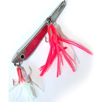 Umělá nástraha ICE Fish - Pilkr Banán Marine Mag stříbrný s červenou Chobotnicí - 400g