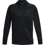 Pánská sportovní rozepínací mikina Under Armour ARMOUR FLEECE FZ HOODIE černá 1373357-001 - S | UK 7,5 | US 9,5