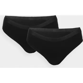 Kalhotky 4F PANTIES F017 (2pack) Dámské kalhotky US XXL 4FWSS24UPTSF017 DEEP BLACK
