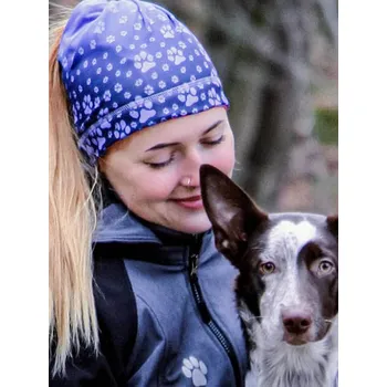 Čepice Sport. čepice oboustr. otvor na culík A11 švestka-periwinkle