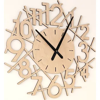 Hodiny MAJADESIGN Nástěnné hodiny EDGE 12 - BŘÍZA Velikost: 30x30