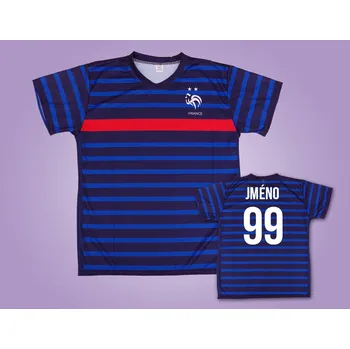 Fotbalový dres Francie s vlastním jménem Velikost: 128 cm (4-6 let)